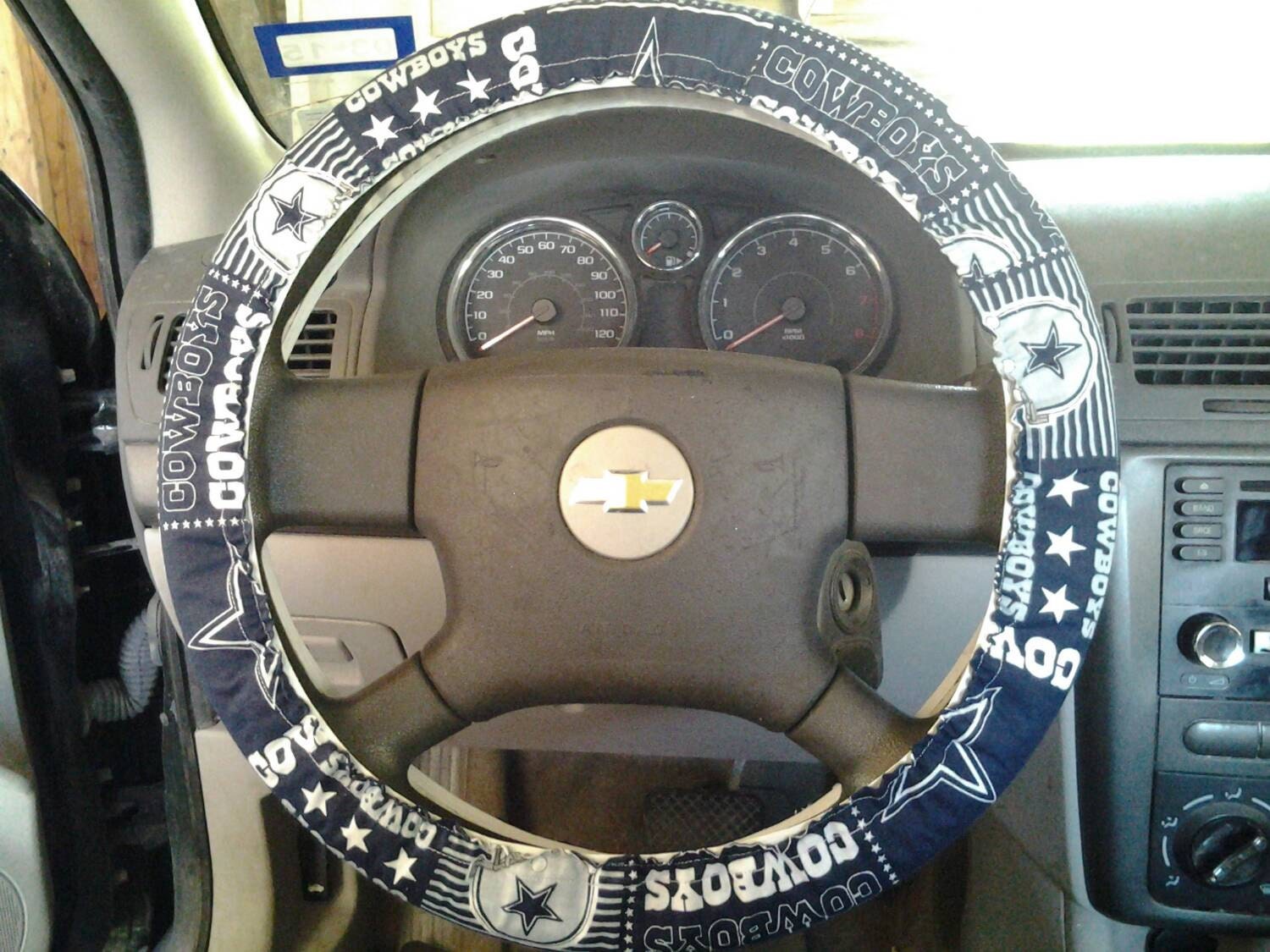 Awesome steering wheel cover custom ordered by designsbylorag