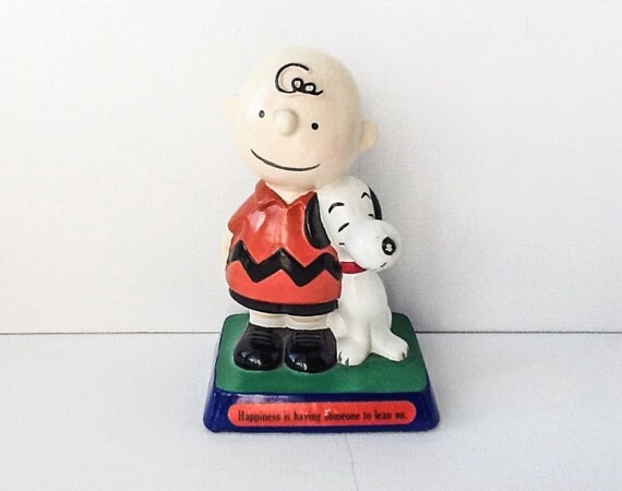 Vintage Peanuts Figure Charlie Brown And Snoopy Figurine