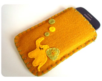 Phone case felt cover, Felt cover, Felt mobile cover, iPhone samsung cover, felt iPhone case, gadget case, Felt camera case, Phone sleeve