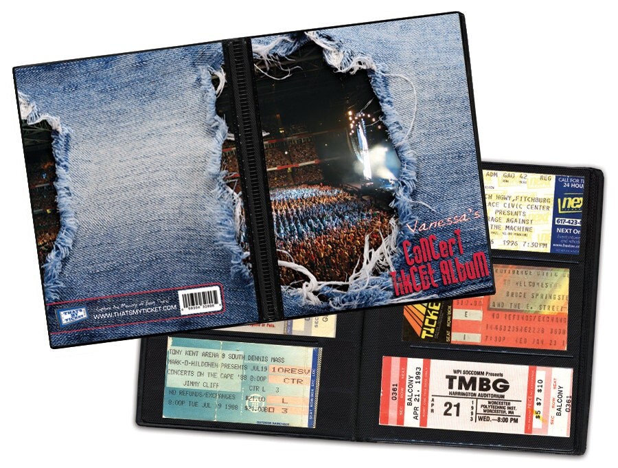 Personalized Concert Ticket Stub Album