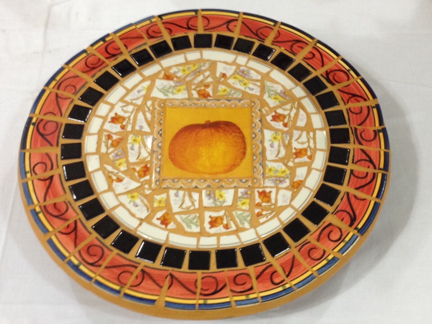 Tuscan Summer Mosaic Lazy Susan