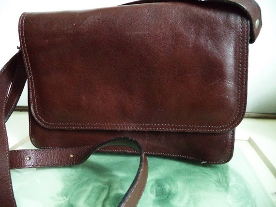 Aldo Crossbody Messenger Bag Vintage Leather Bag by MushkaVintage3