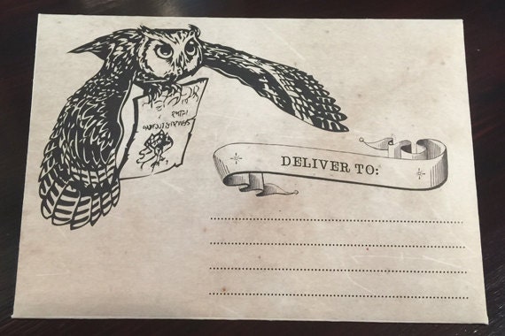harry potter inspired envelope diy printable