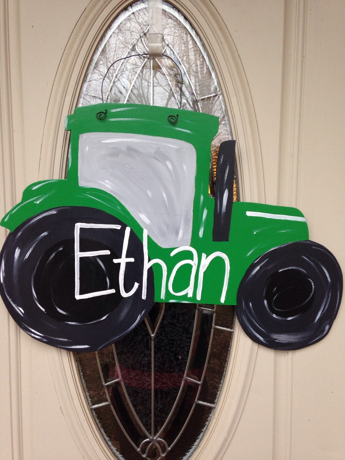 Tractor Door Hanger Case Tractor John Deere by KaleyLakayeKrafts
