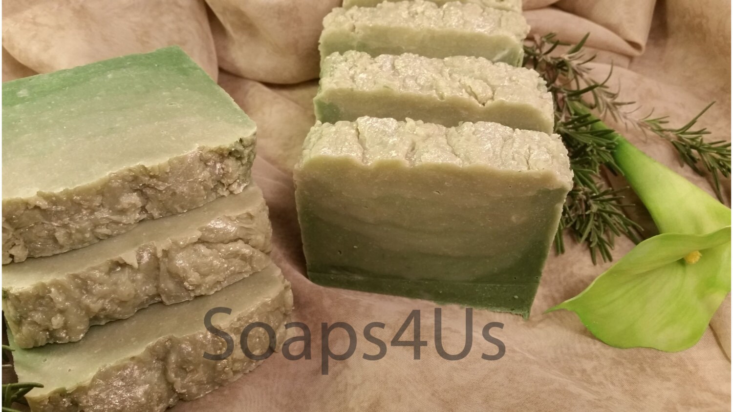 Rosemary Handmade Natural soap. Rosemary Hot Process Soap.