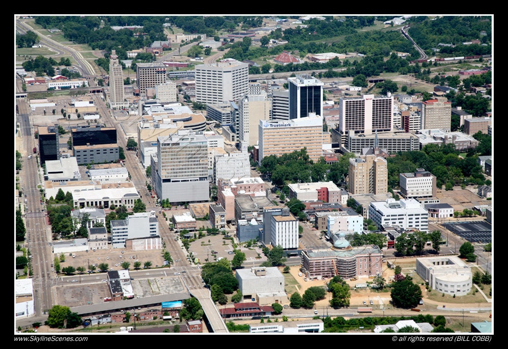 Jackson Mississippi Skyline Fine art photo by SkylineScenes
