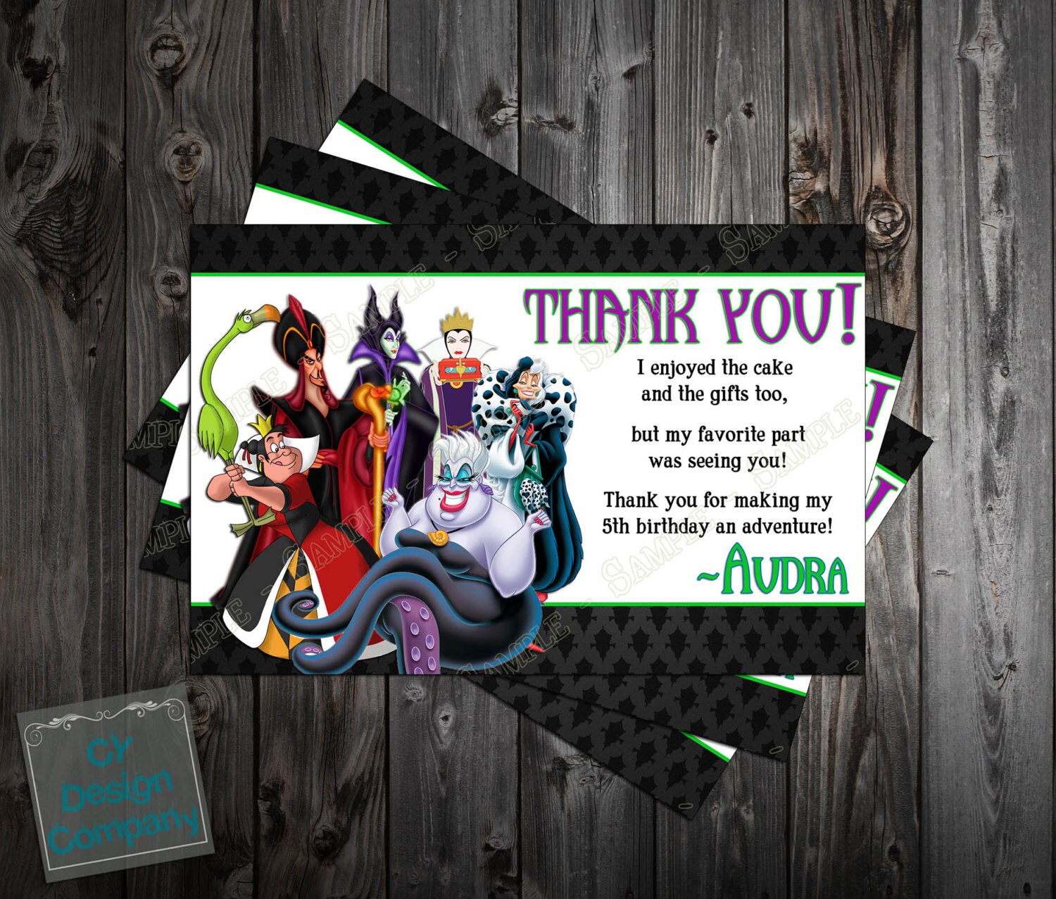 Disney Villains Birthday Party Invitation Printable