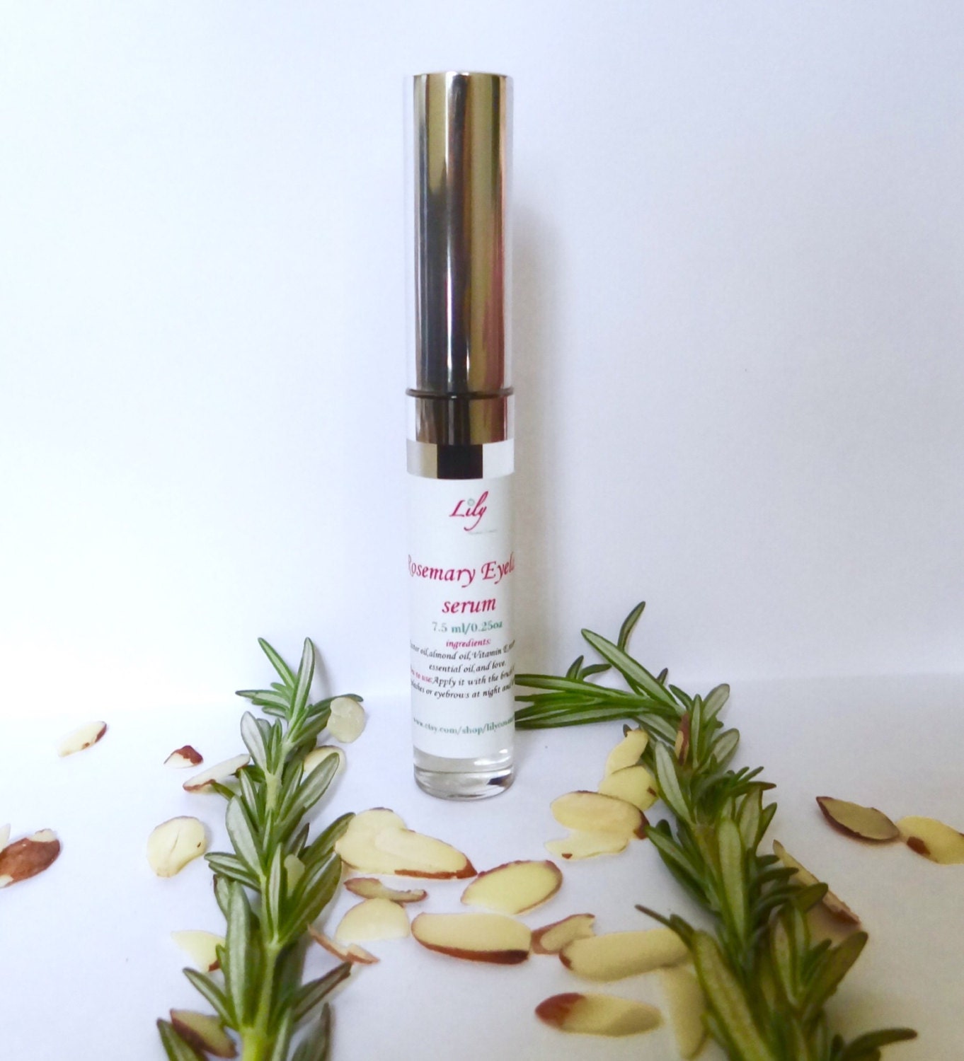 Rosemary eyelash serum. Eyebrow serum.