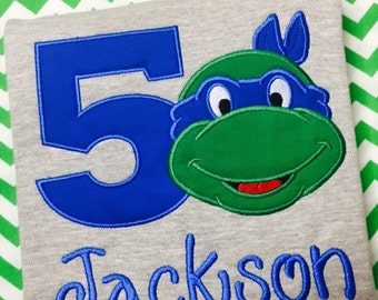 Teenage Mutant Ninja Turtle Birthday Shirt - TMNT shirt