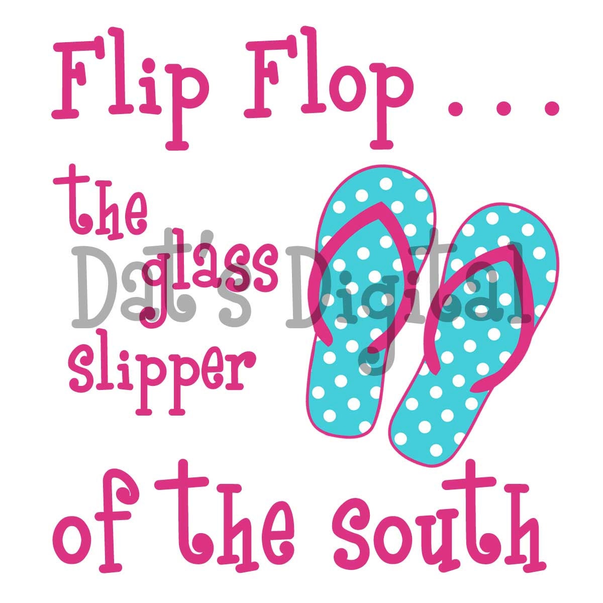 Download Flip Flop Glass Slipper Cutting or Printing Digital File SVG