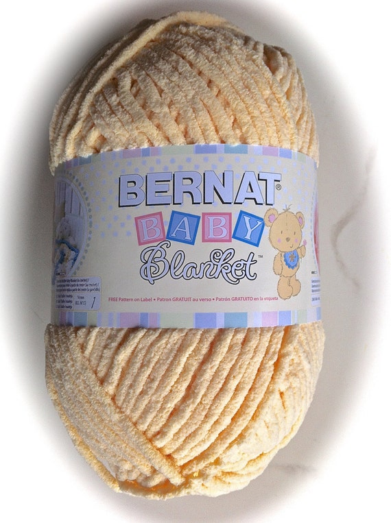 BABY YELLOW 04615 Bernat Baby Blanket Yarn 10.5 oz 300g