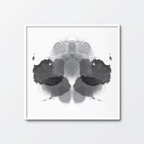 Printable Art Inkblot Test Abstract Art by ThePrintableStudio