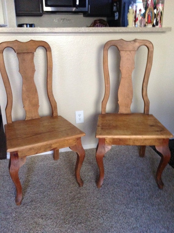 Rustic Mexican Pine Dining Chairs6 by Pinkmafiosa on Etsy
