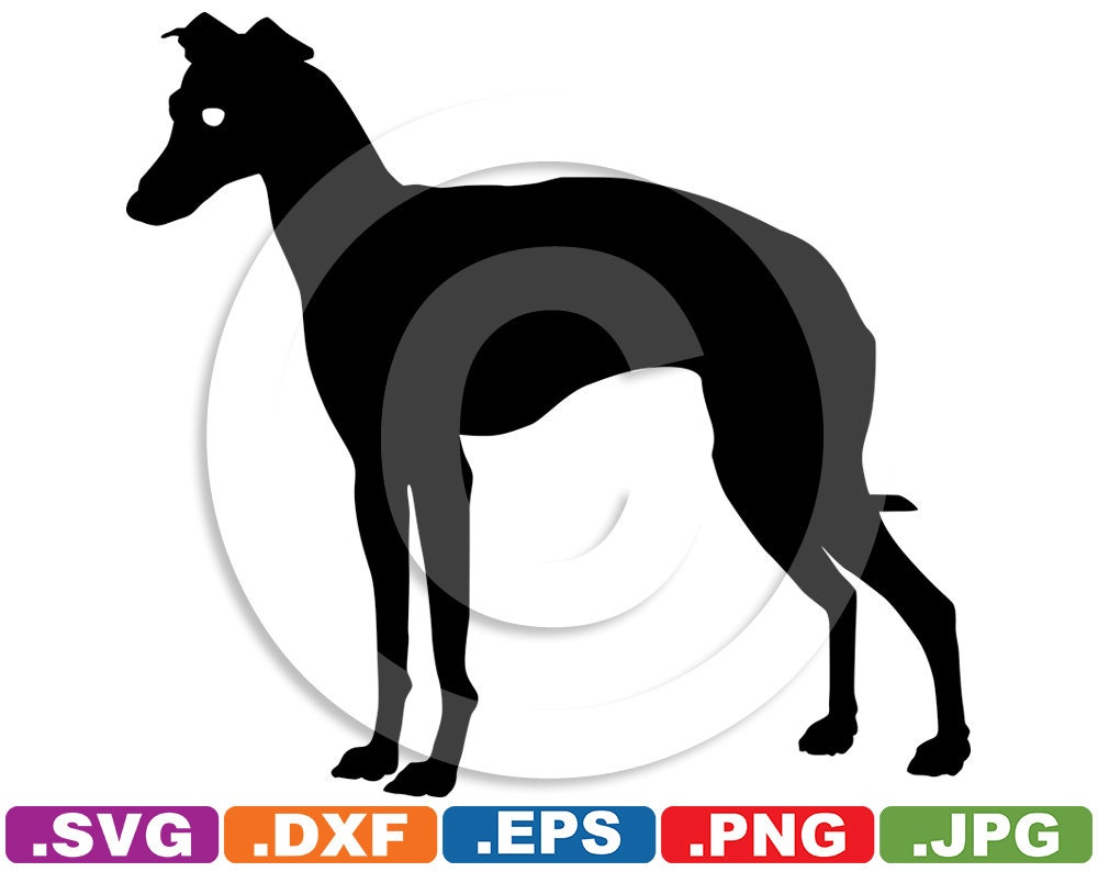 Download Italian Greyhound Dog Image File svg & dxf cutting files for