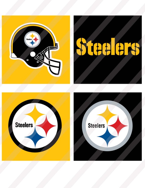 Pittsburgh Steelers digital collage sheet 8.5x11 for by DesignByJT