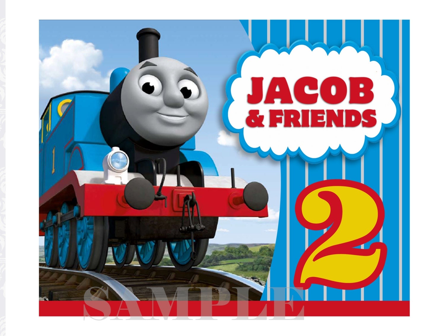 Thomas and Friends Birthday Poster Thomas the by PurplePoppyLove