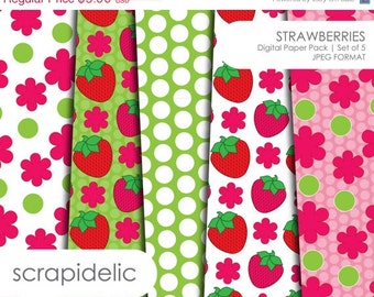 Popular items for strawberry clip art on Etsy