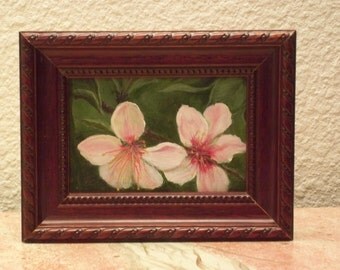 Apple Blossoms Miniature Painting