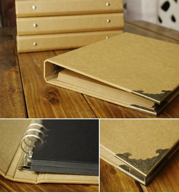 Blank Kraft Hardcover DIY Scrapbook Photo Album by LisandreCrafts