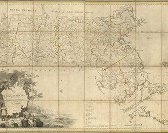 24x36 Poster Map Of Dexter New York State 1836 by HistoryPrints