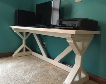 Items similar to Chris' Industrial Computer Desk : Shelves Steampunk ...