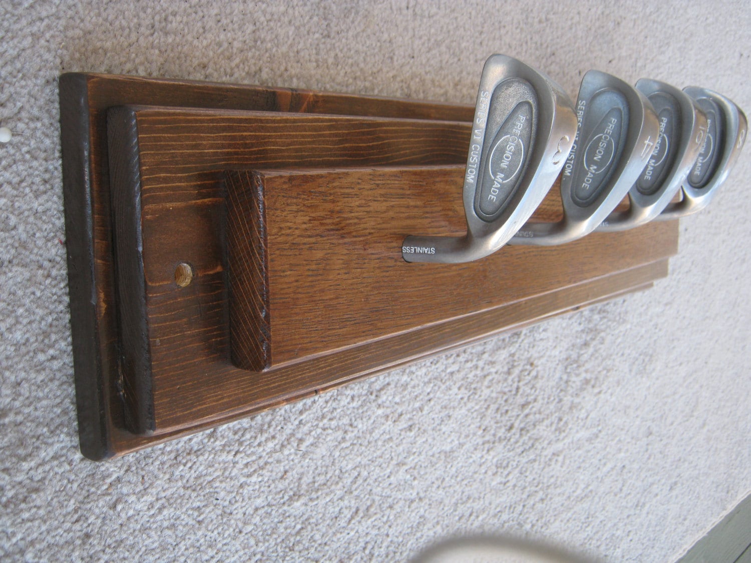 Repurposed Golf Club Coat Rack