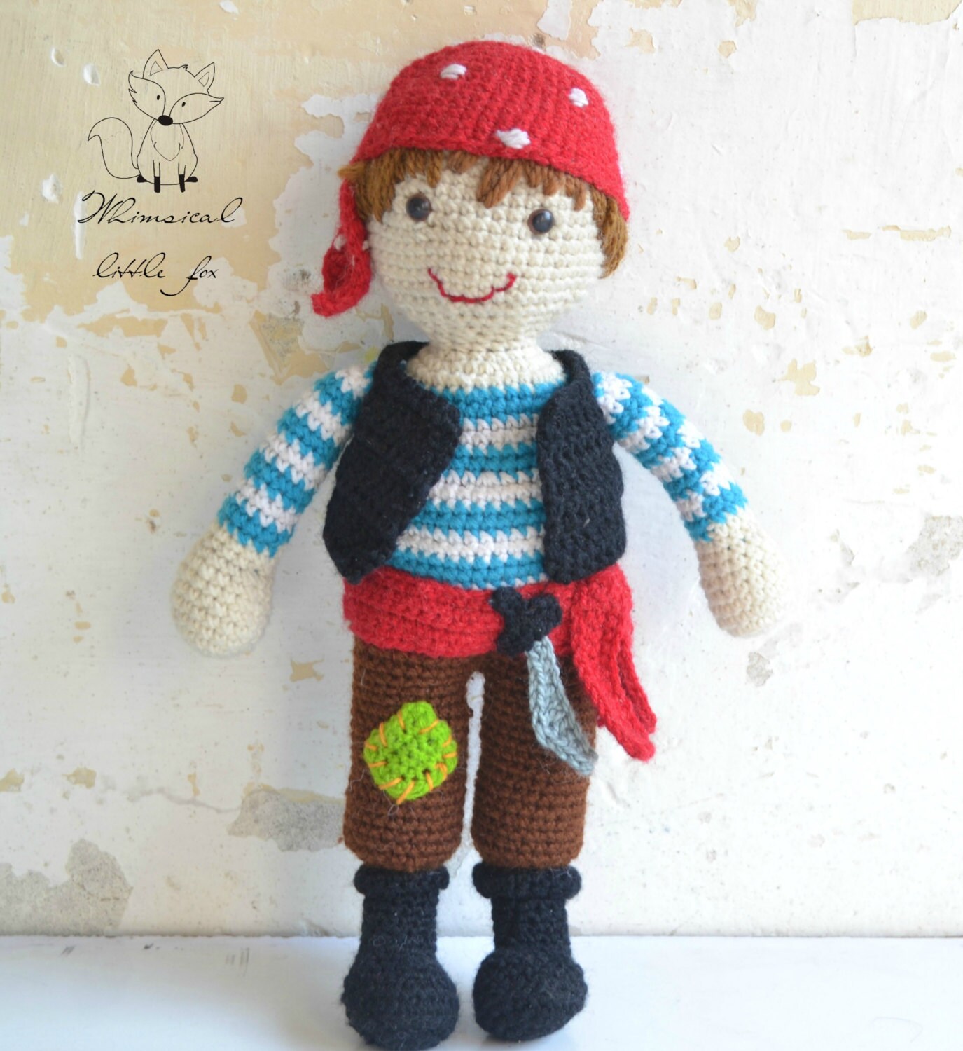 Crochet Pattern Crochet Pirate Pattern Pirate Amigurumi