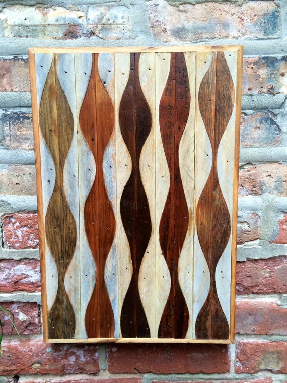 Reclaimed Wood Lath Wall Art Salvaged Chicago