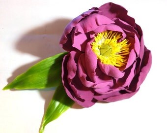 peony flower brooch, flowers brooches, brooche