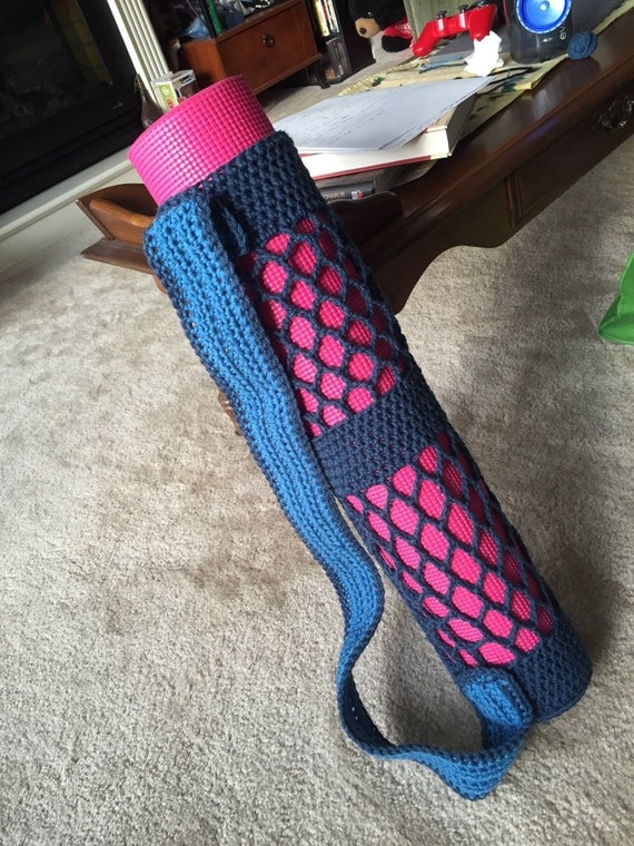 Items similar to Crochet Yoga Mat Holder on Etsy