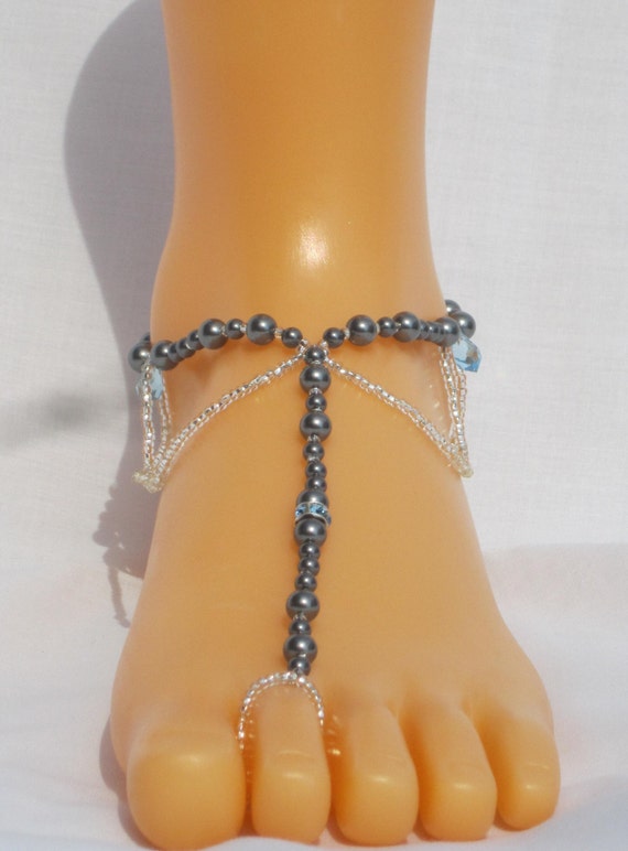 Elegant Barefoot Sandals  Foot Jewelry - Bride, Bridesmaid