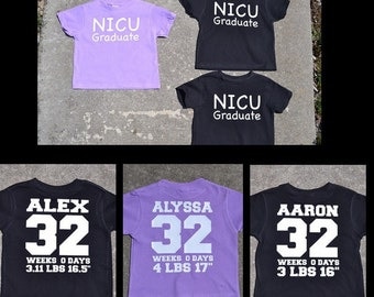 NICU Graduate Jersey Style Shirt