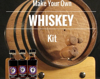 1 Liter Whiskey Barrel - Make Your Own Whiskey Kit - Personalized Oak Barrel