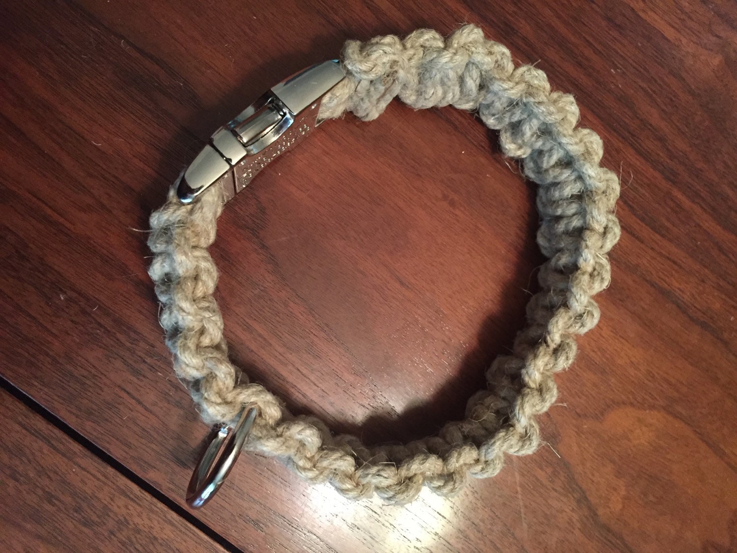 FREE SHIPPING Hemp Dog Collar 16.5 inches by EdelweissDogShop