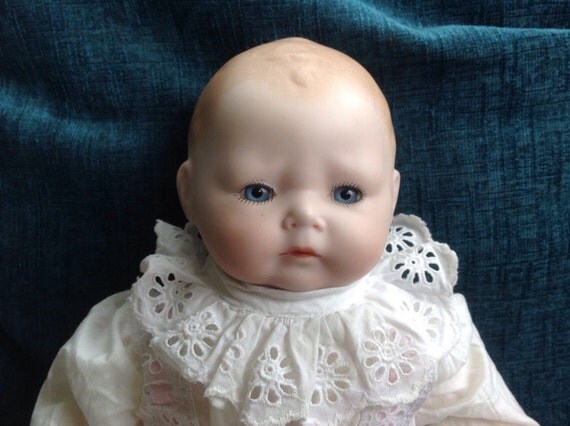 Artist Gillie Charlson Vintage Bisque Baby Doll 1980s