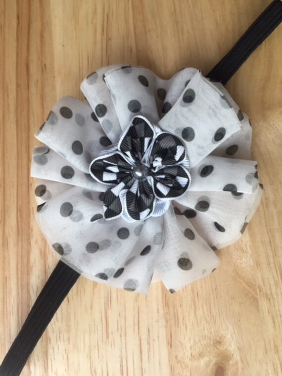 baby headbands polka dot ribbon bow headband flower black white polka dot flower chiffon grosgrain headband baby headbands polka dot ribbon bow headband flower black white polka dot flower chiffon grosgrain headband