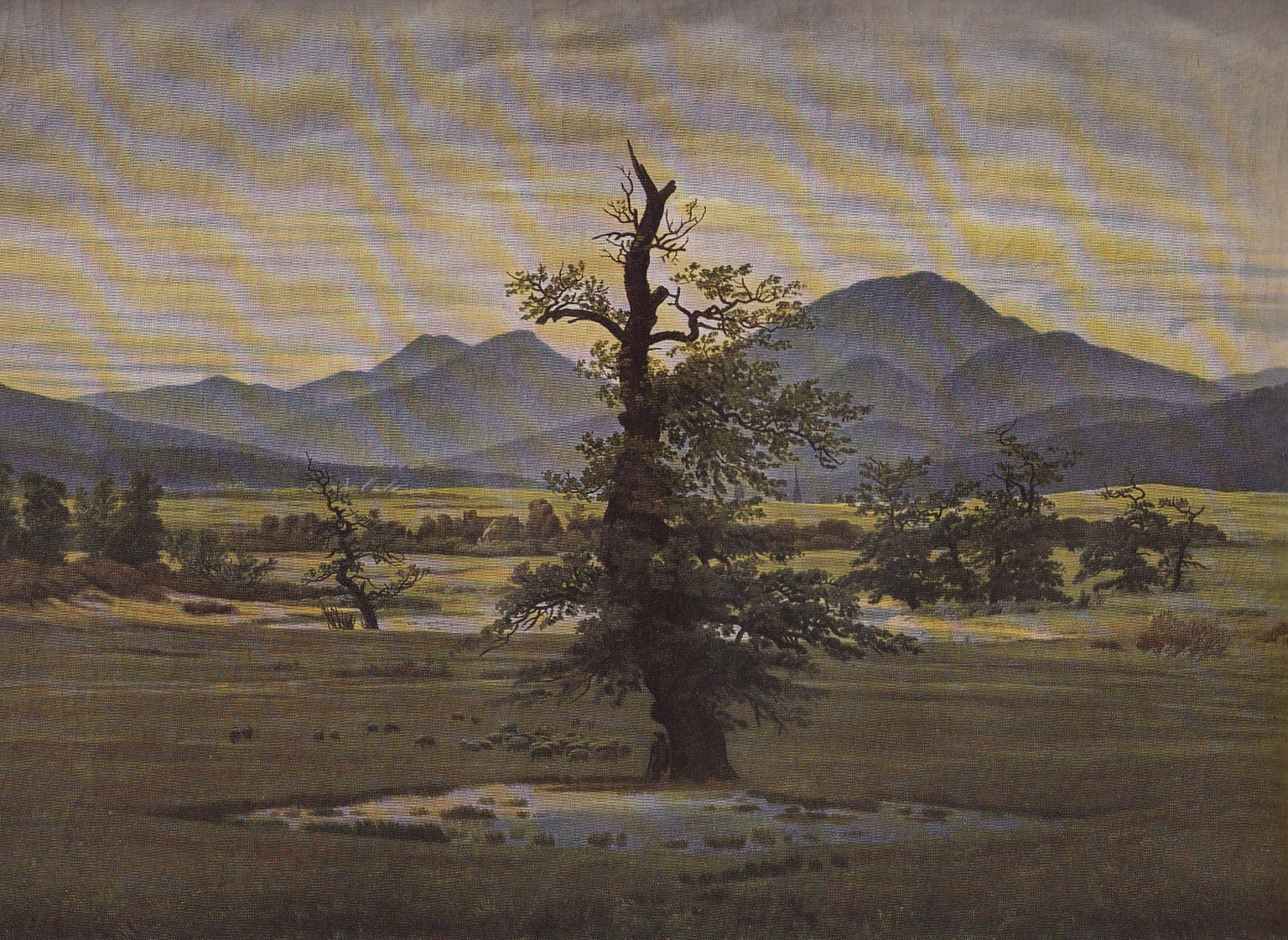 Caspar David Friedrich the lonely tree painted by BooksPrintsTim