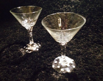 Items Similar To Oval Initial Hand Painted Martini Glass On Etsy   Il 340x270.727794911 Ajvq 