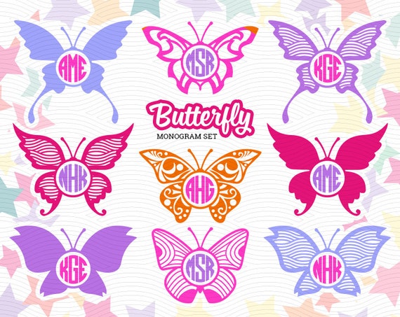 Free Free 164 Monogram Frame Butterfly Monogram Svg SVG PNG EPS DXF File