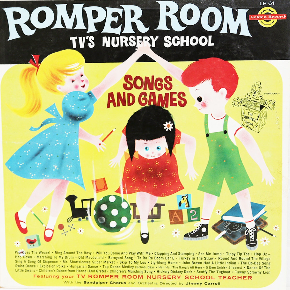 Set of two vintage Romper Room record albums by modgossip on Etsy