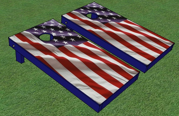 American Flag Cornhole Boards