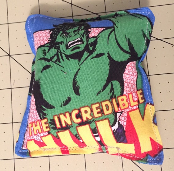 Marvel Hulk Cotton Fabric Rice Bag for Jamberry Nail Wraps