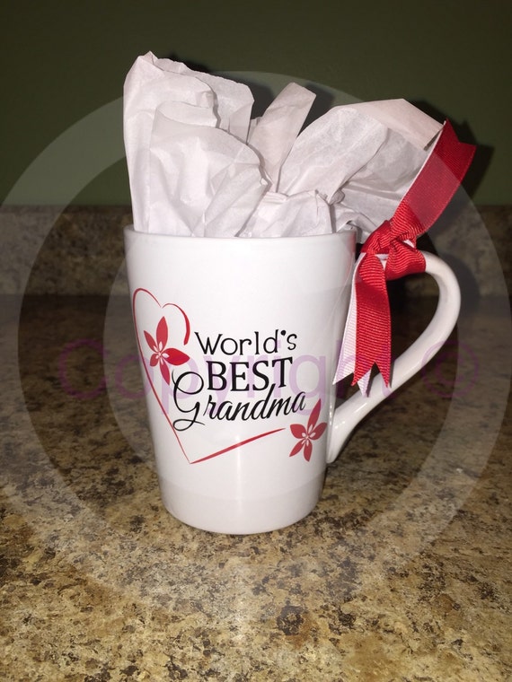 Worlds Best Grandma Coffee Mug W Decorative By Printerpunch