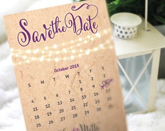 Fairy Lights String of Lights Save the Date Printable Digital