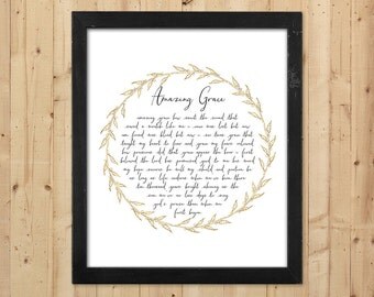 Amazing Grace Wall Art amazing grace | etsy Amazing Grace Wall Art amazing grace | etsy