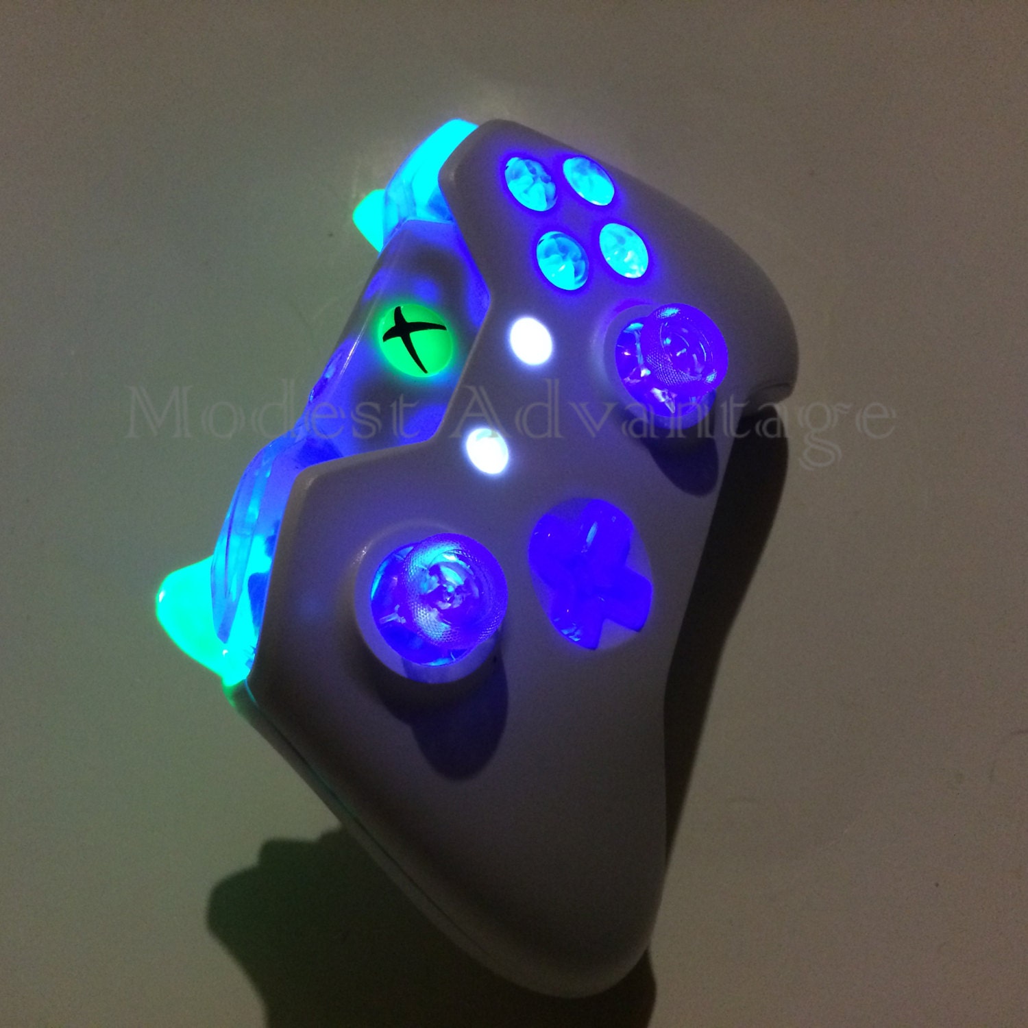 Xbox One Controller Led Mod White ShellChoose by ModestAdvantage