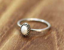 White buffalo turquoise wedding rings