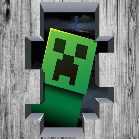 Minecraft Creeper Poster 8K Resolution by ThePosterPrints on Etsy