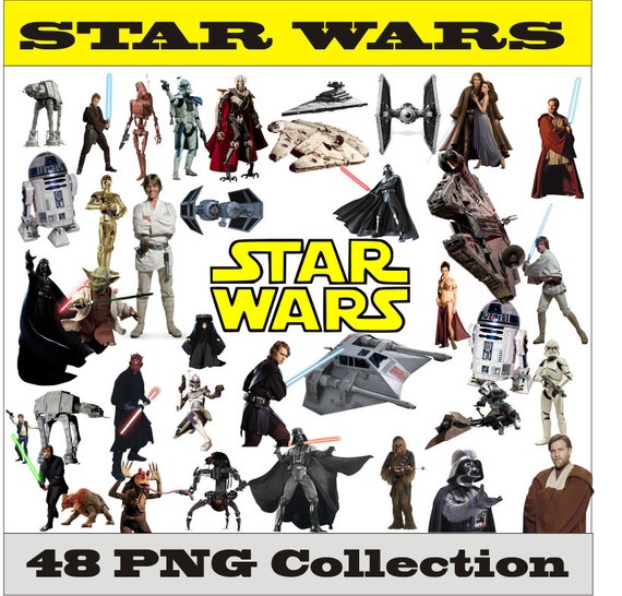 Star Wars Collection PNG Vector Instant by SlavGraphics on Etsy