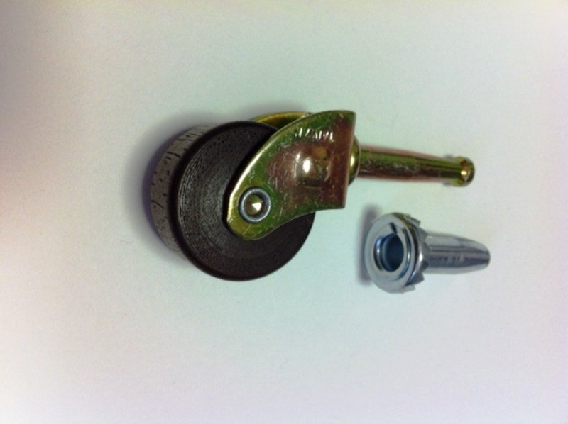 Casters Set of 4 Wood Furniture Caster 15/8 by FREEMANHARDWARE